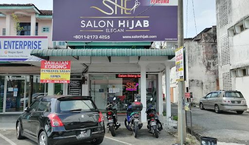 SHE Salon Hijab Elegan – Gaya Moden, Penjagaan Rambut & Kecantikan untuk Wanita Berhijab