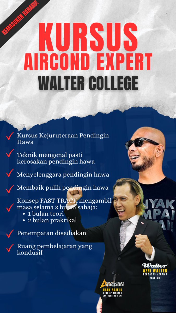 Walter College – Pusat Latihan Kemahiran: Kursus Praktikal, Kemahiran Industri & Penyediaan Kerjaya