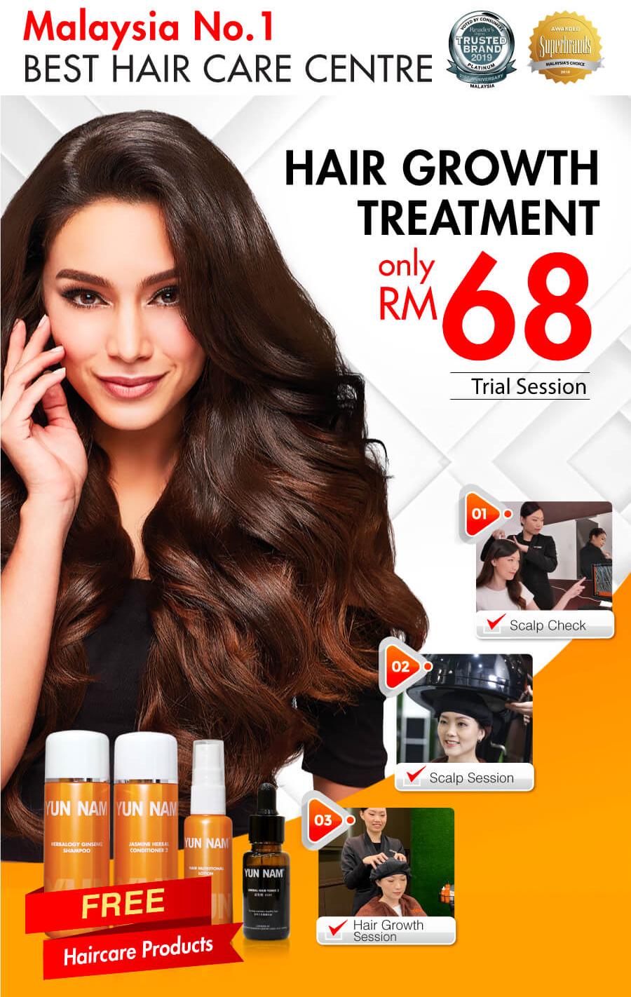 Yun Nam Hair Care di IOI Mall – Pakar Pertumbuhan Rambut Terbaik Malaysia, Solusi Cepat untuk Rambut Sihat