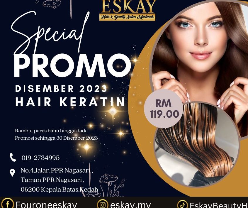 Salon ESKAY Hair & Beauty Muslimah – Perkhidmatan Rambut & Kecantikan Profesional