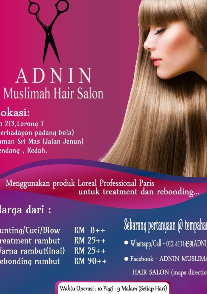 Hit Stylista Muslimah di Salon Alor Setar – Tren Haircut & Gaya Moden 2024