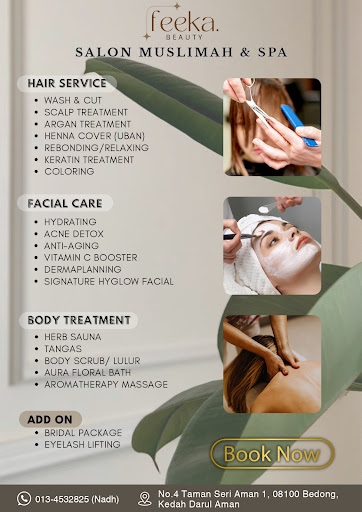 Feeka Beauty Salon Muslimah & Spa – Rawatan Kecantikan Pilihan Wanita Muslim, Relaksasi & Perawatan Profesional