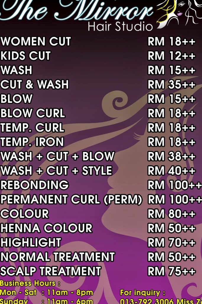 MIRROR Hair Studio - Salon Muslimah Moden, Gaya & Penjagaan Rambut